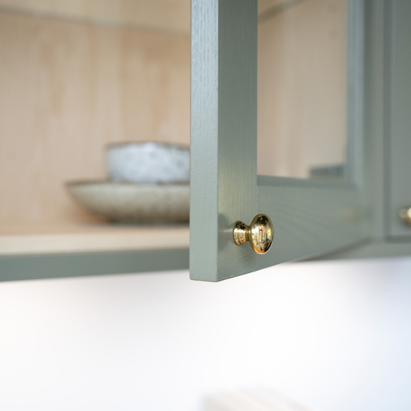 Knob 411 - Polished Brass