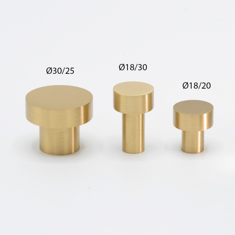 Knob Mood - Brushed brass