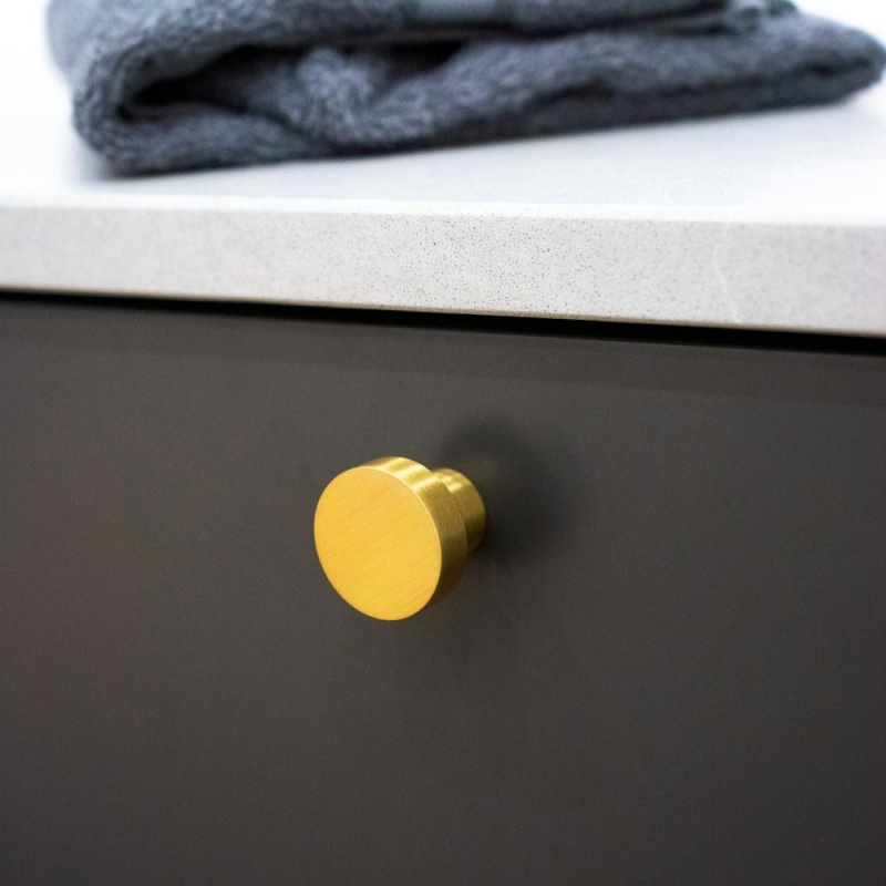Knob Mood - Brushed brass