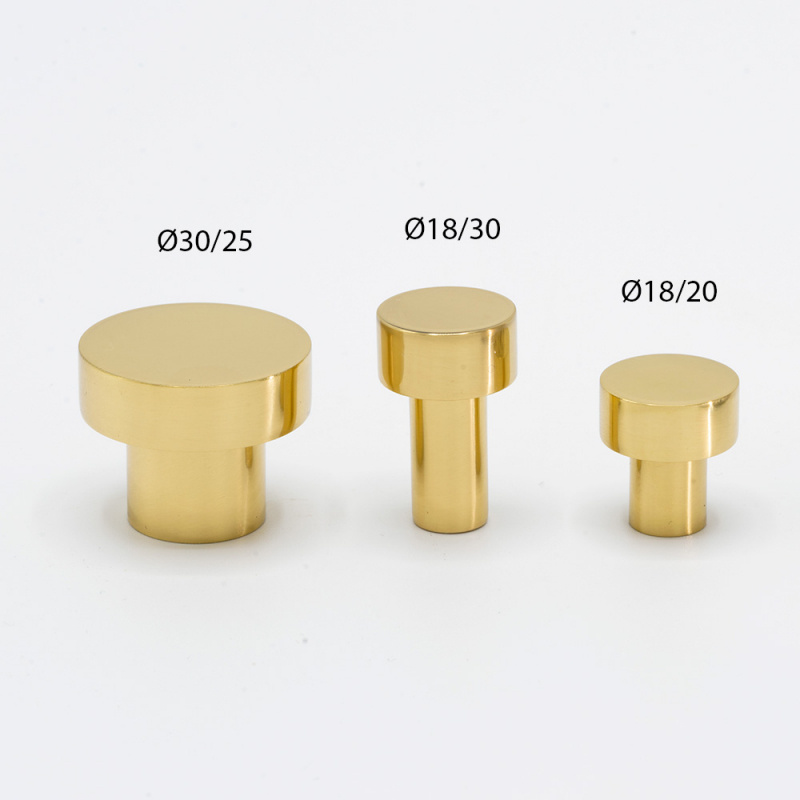 Knob Mood Polished Brass