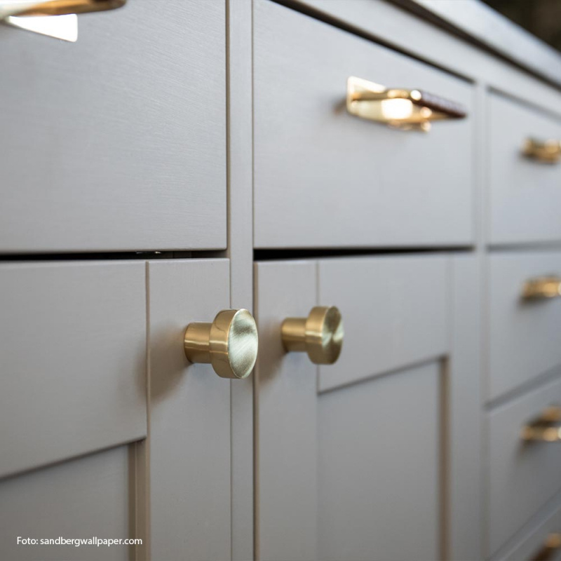 Knob Mood Polished Brass