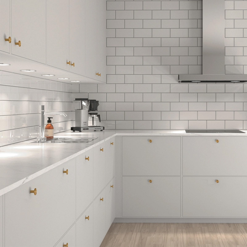 Knob Sture - Brushed untreated brass