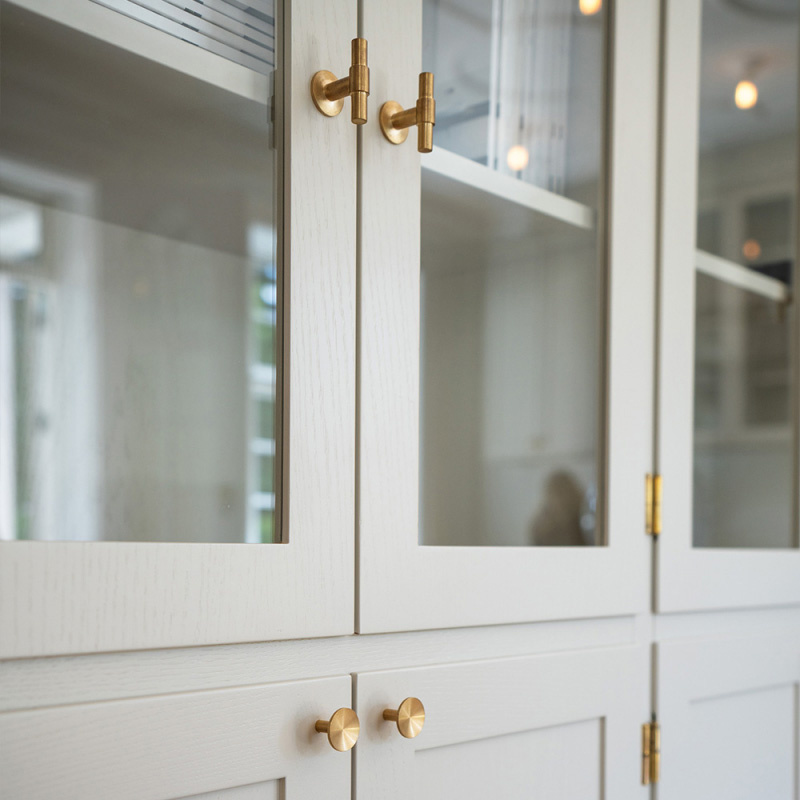 Knob Sture - Brushed untreated brass