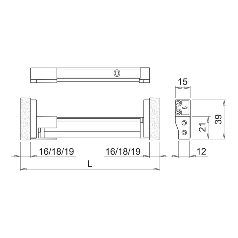 Drawer light Tendy SF UHE IR - Black