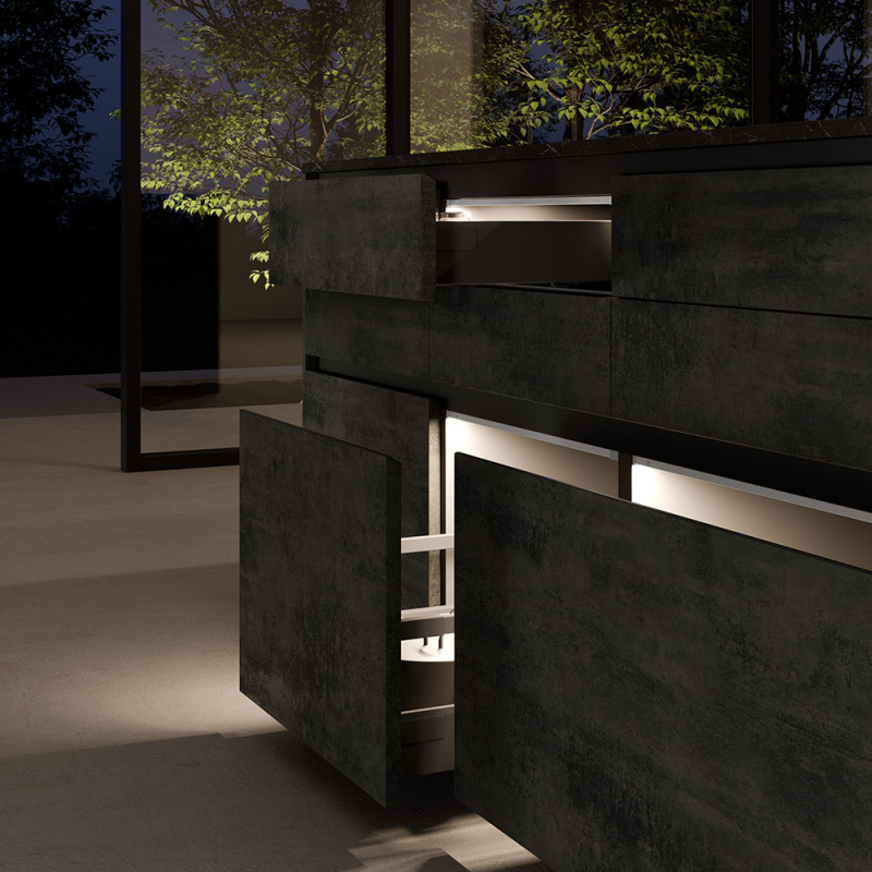 LED-armature Baski SF - Stainless steel