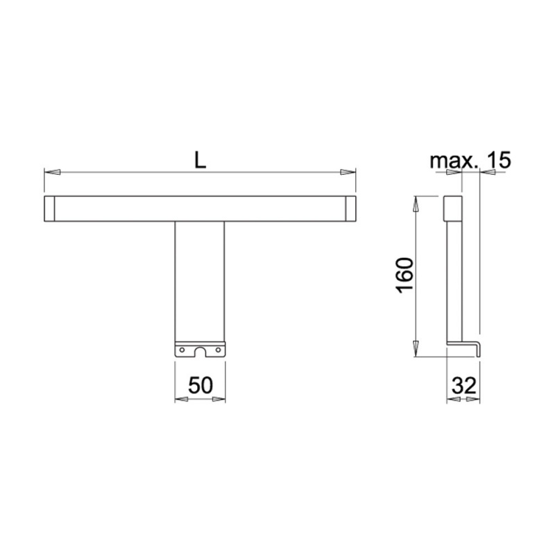 LED-armature Nite - Chrome