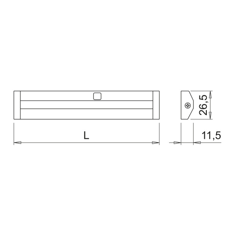 LED-profile Sidy UHE IFR DX - Black