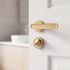 Toilet thumb turn R - Brushed gold Toilet thumb turn R - Brushed gold