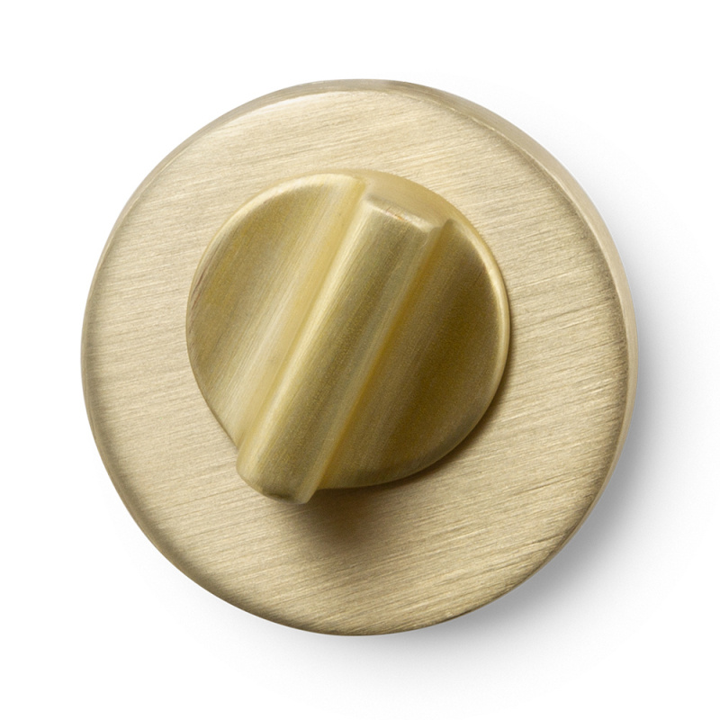Toilet thumb turn R - Brushed brass