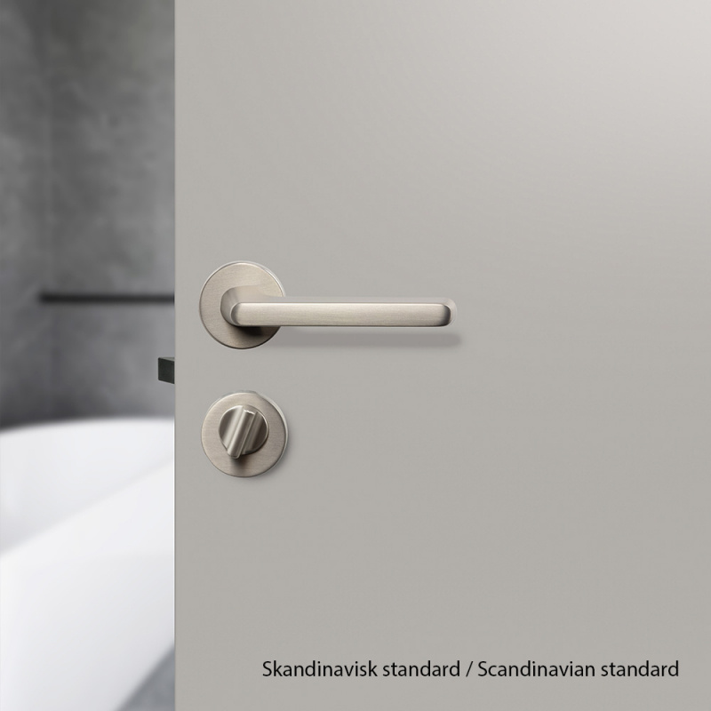 Toilet thumb turn R - Stainless steel look