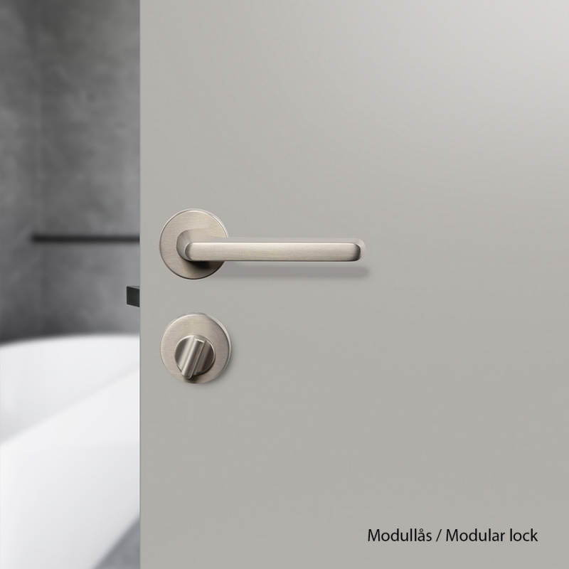 Toilet thumb turn R - Stainless steel look