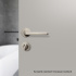 Toilet thumb turn R - Stainless steel look Toilet thumb turn R - Stainless steel look