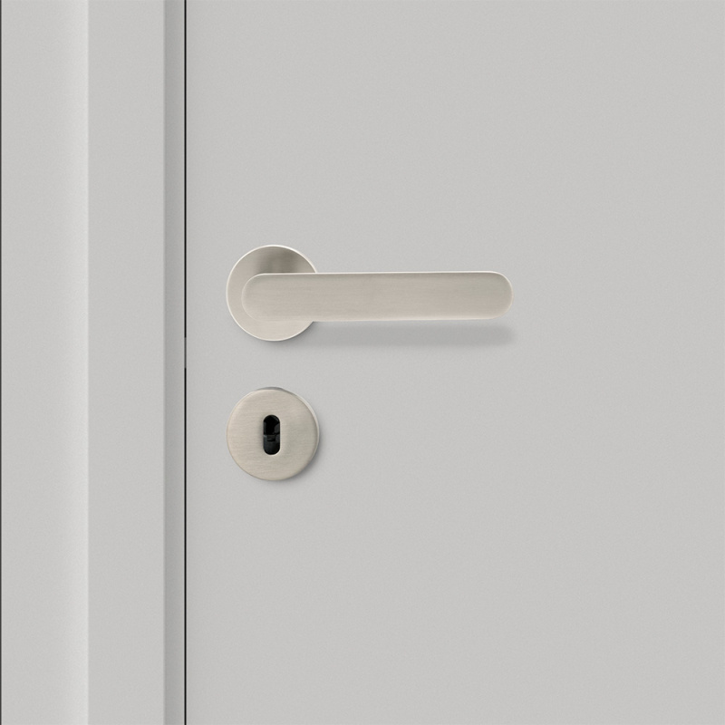 Door handle Vibe Plain - Stainless steel look