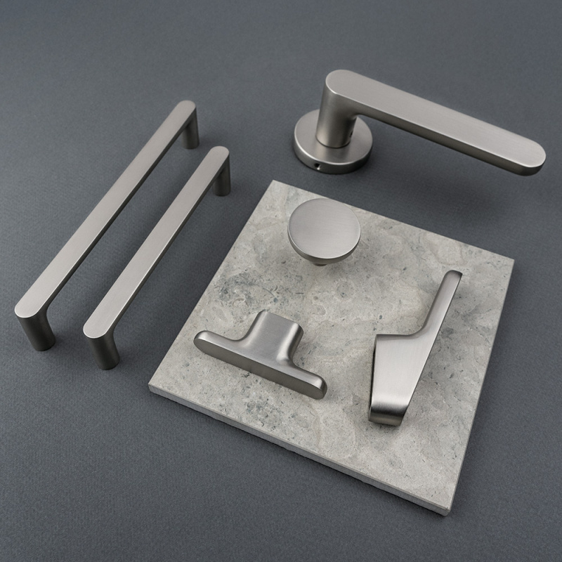 Door handle Vibe Plain - Stainless steel look