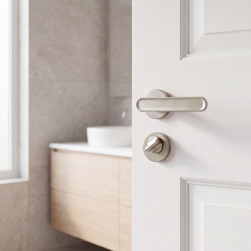 Door handle Vibe Soft - Stainless steel look